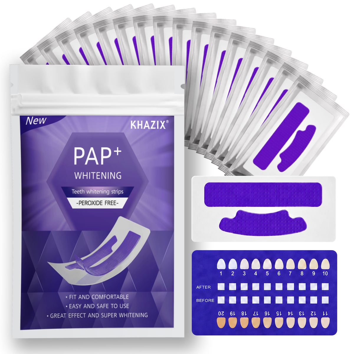 Teeth Whitening Strips Crest - 1/7 paar tandenbleekstrips voor een witter