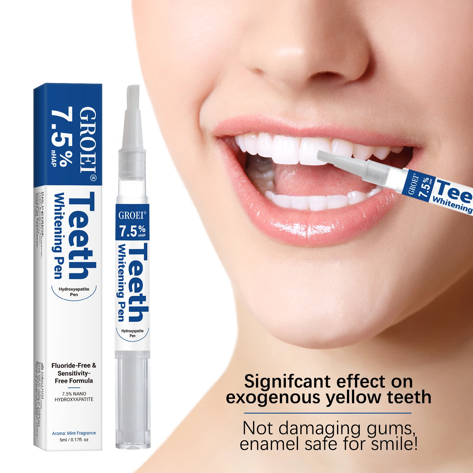 Teeth Whitening With Peroxide - Hydroxyapatite Tand Whitening Pen Oogverblindende Witte