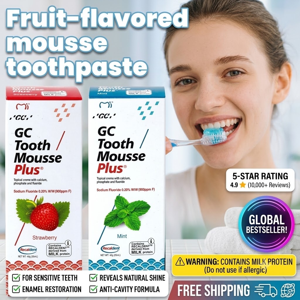 Teeth Whitening Mousse - 50g GC Fruit Flavour Mousse Tandpasta
