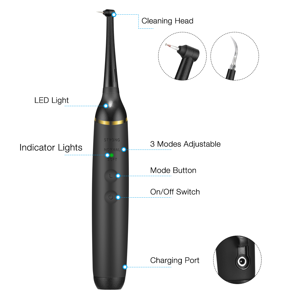 Teeth Whitening Led Kit - Elektrische Sonische Tandheelkundige Calculus Scaler Draagbaar