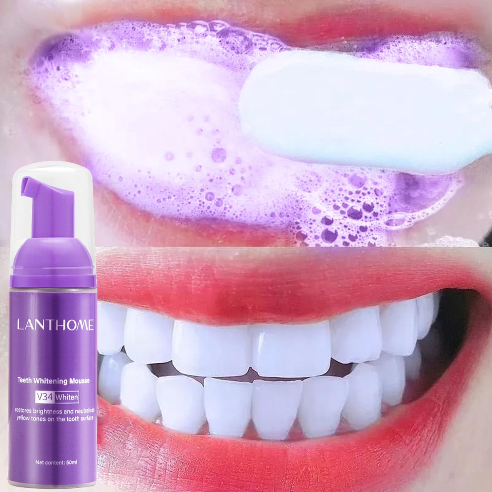 Teeth Whitening Mousse - V34 Mousse Tanden Reinigen Tandpasta Effectieve