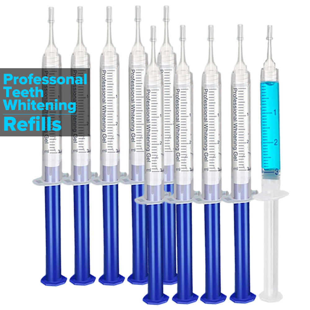 Teeth Whitening Led Kit - Tanden Whitening Gel Refill Spuit Tand