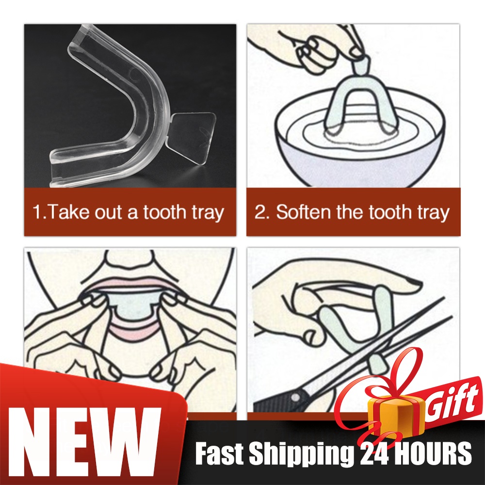 Teeth Whitening With Trays - 2/4 Stuks Zachte Tand Orthodontische Beugels