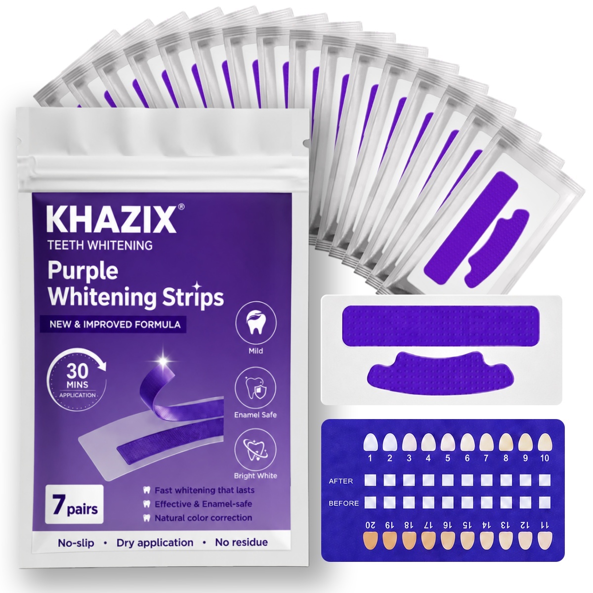 Teeth Whitening Strips Crest - 7 paar tandenbleekstrips voor een witter