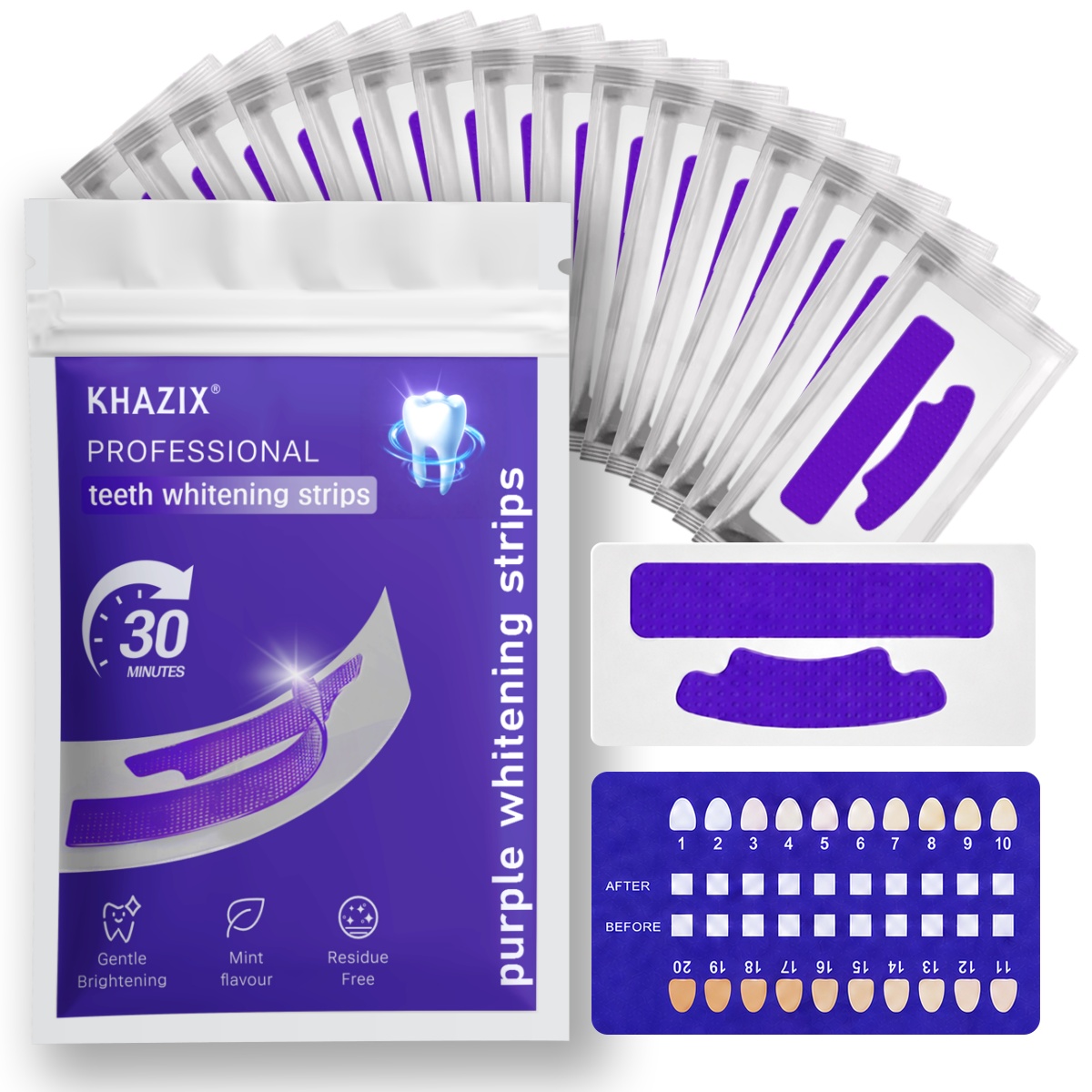 Teeth Whitening Strips Crest - 7 stuks tandenbleekstrips voor een witter