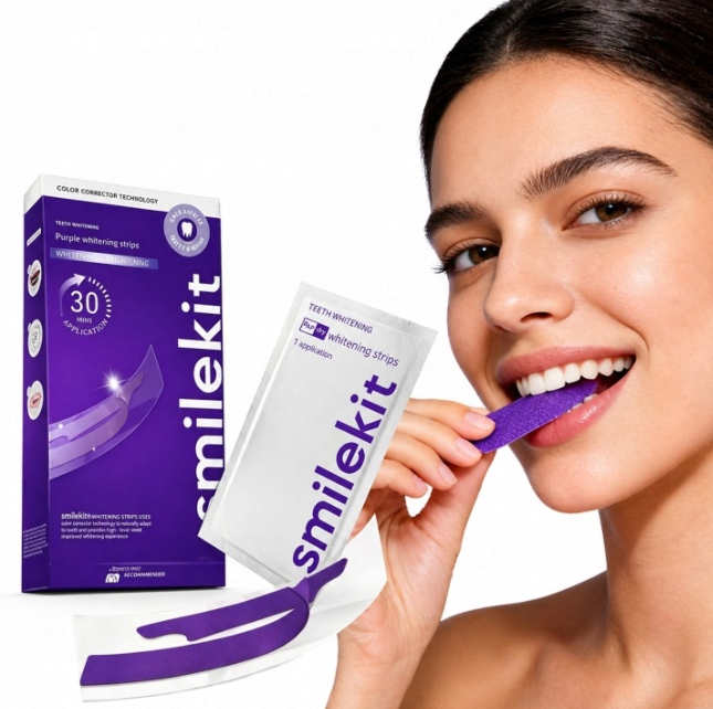 Teeth Whitening With Peroxide - 7/14 Paar Tanden Patch Set SmileKit