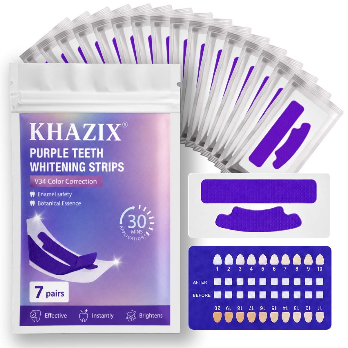 Teeth Whitening Strips Crest - 1/7 paar tandenbleekstrips voor een witter