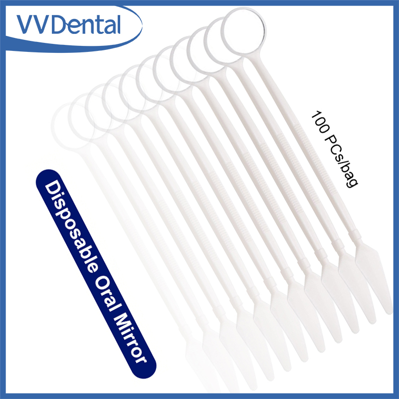 Teeth Whitening For Photos - 100 Stuks Plastic Tandheelkundige Orale Spiegel