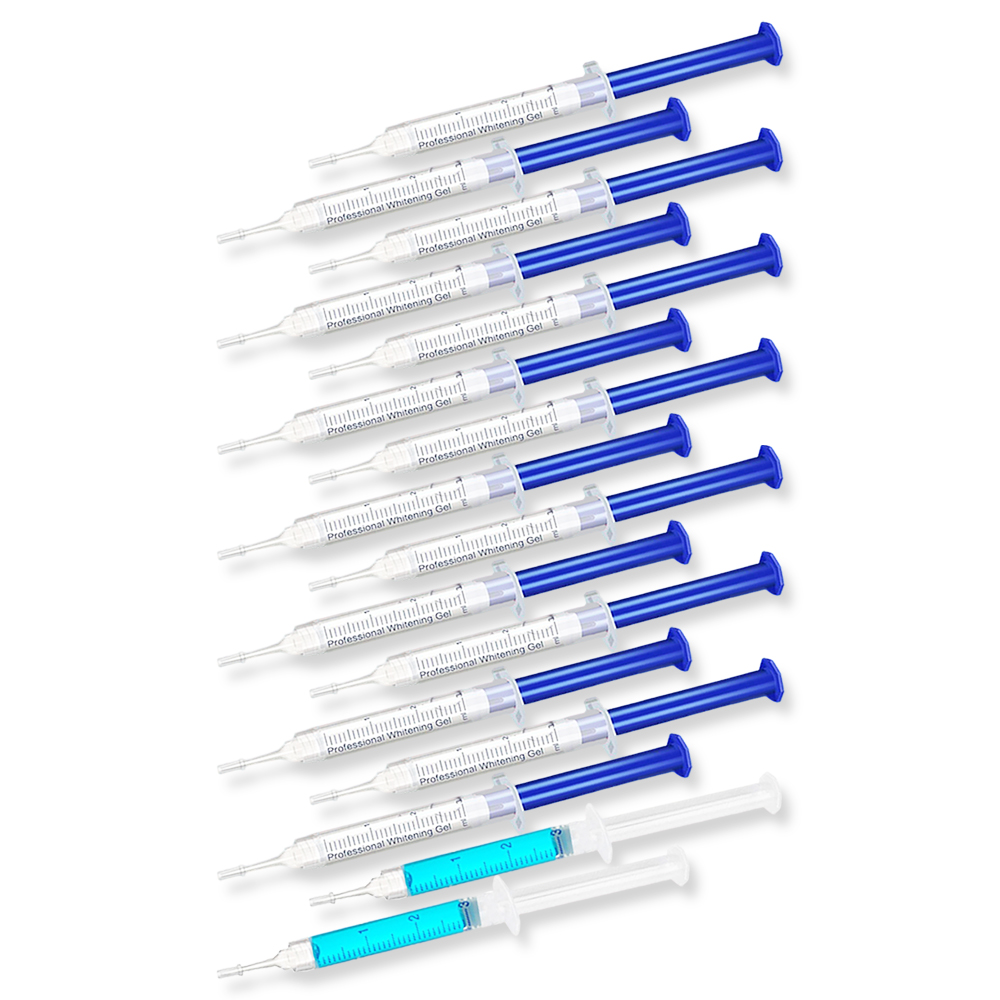 Teeth Whitening Led Kit - Tandenbleekgel met munt smaak, zachte bleekgel,