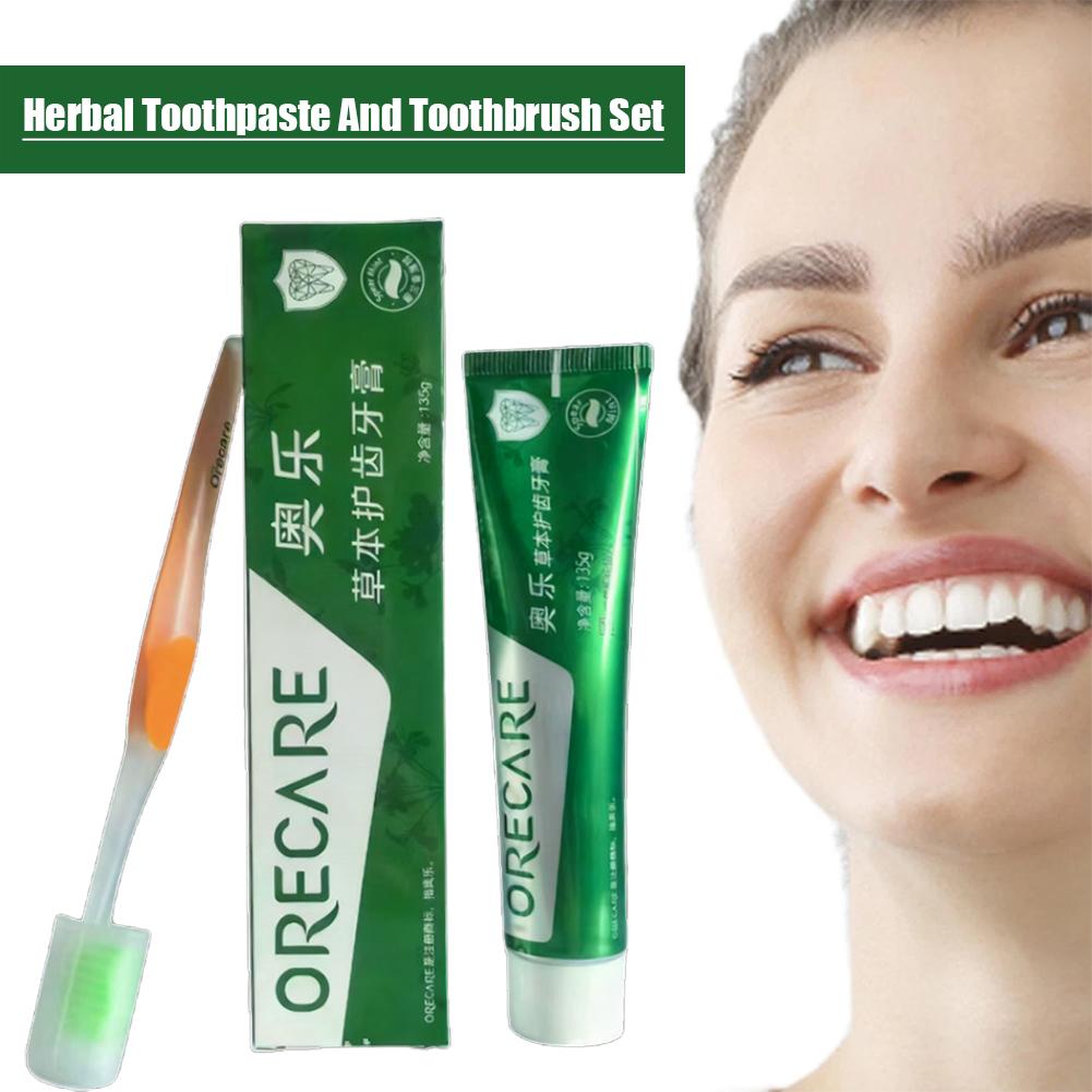 Teeth Whitening Mousse - Kruiden Tandpasta Rooibos Munt Smaak Tandpasta
