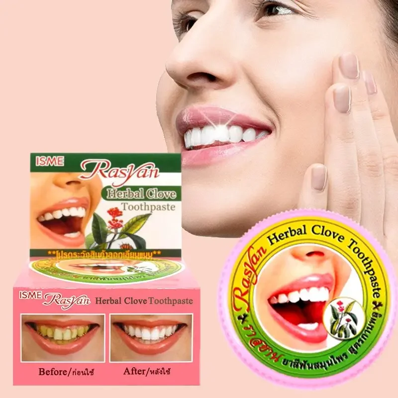 Teeth Whitening Powder - Thaise kruidentandpoeder met kokosnoot Rasyan Verwijdering