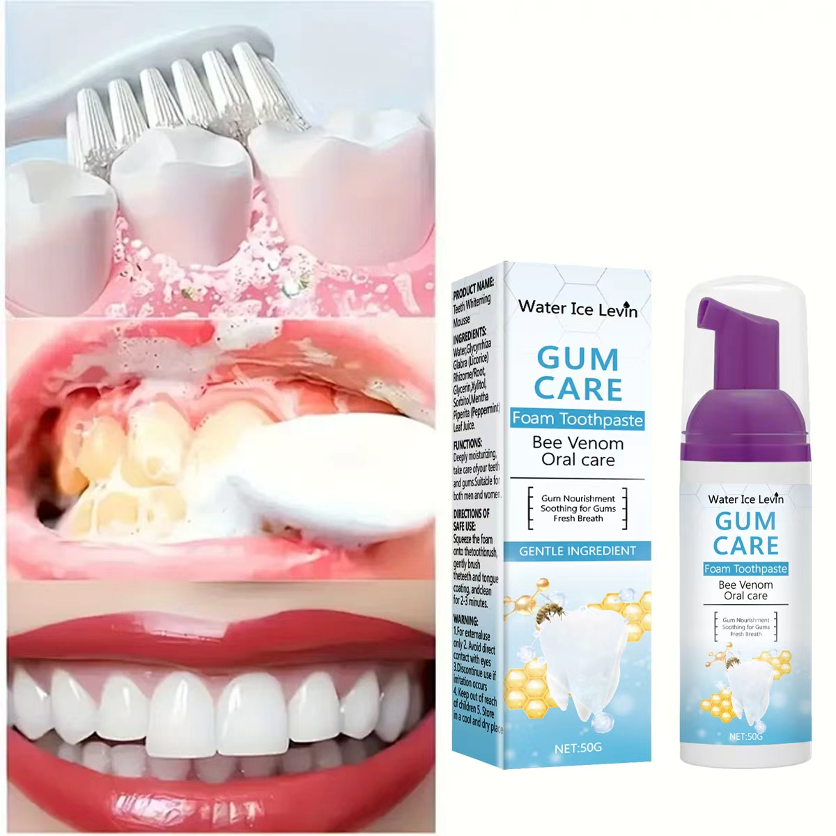Water Ice Levin Gum Care Schui - Teeth Whitening Xylitol Gum recensie en prijs