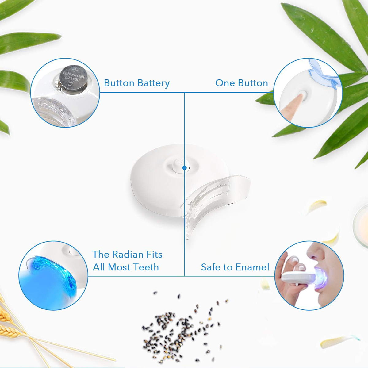 Tandenbleekset - 5X LED-lichtt - Teeth Whitening Led Kit recensie en prijs
