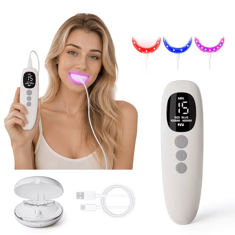 Rood Blauw Lichttherapie Tande - Teeth Whitening Led Kit recensie en prijs