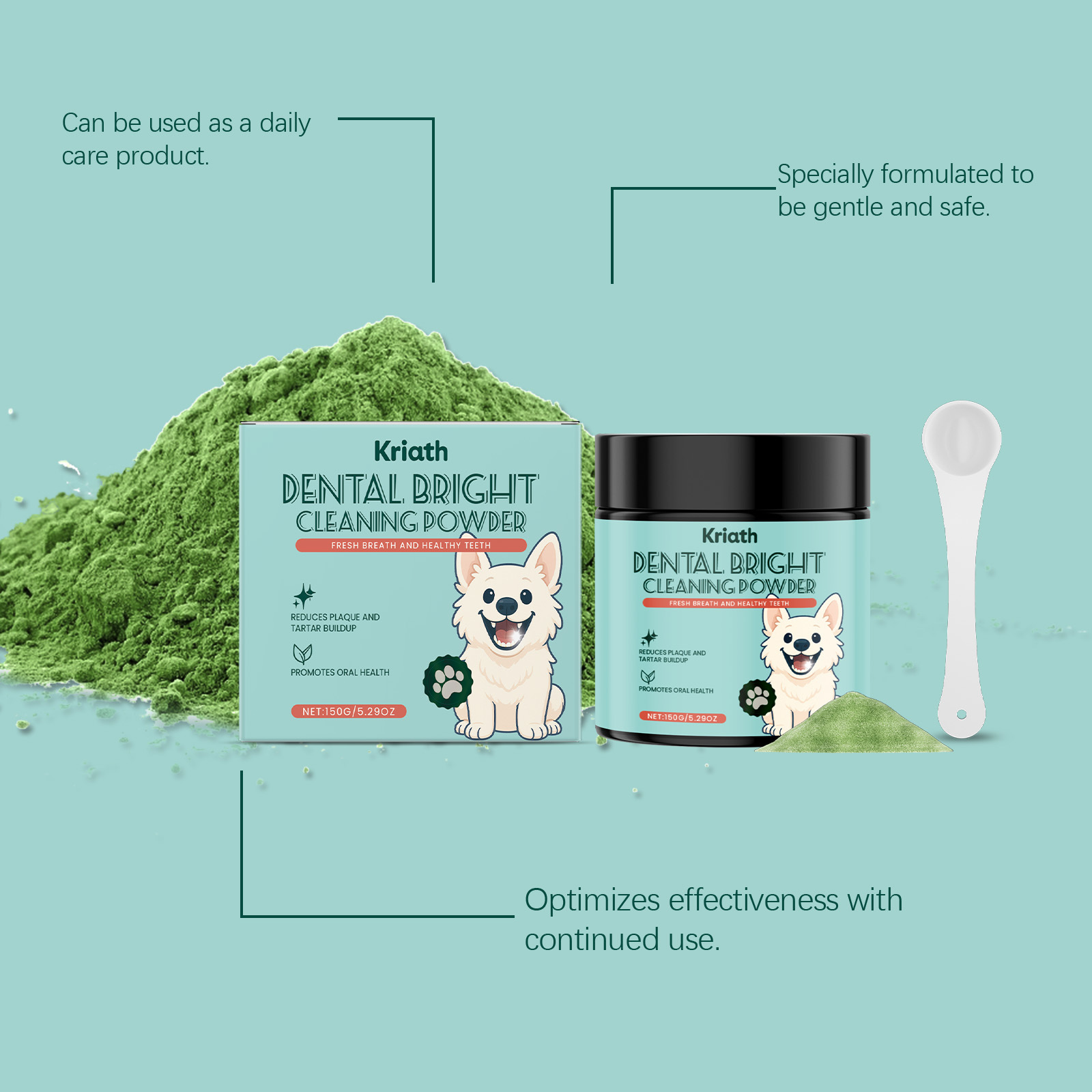 Tandpoeder voor honden, verwij - Teeth Whitening Powder recensie en prijs