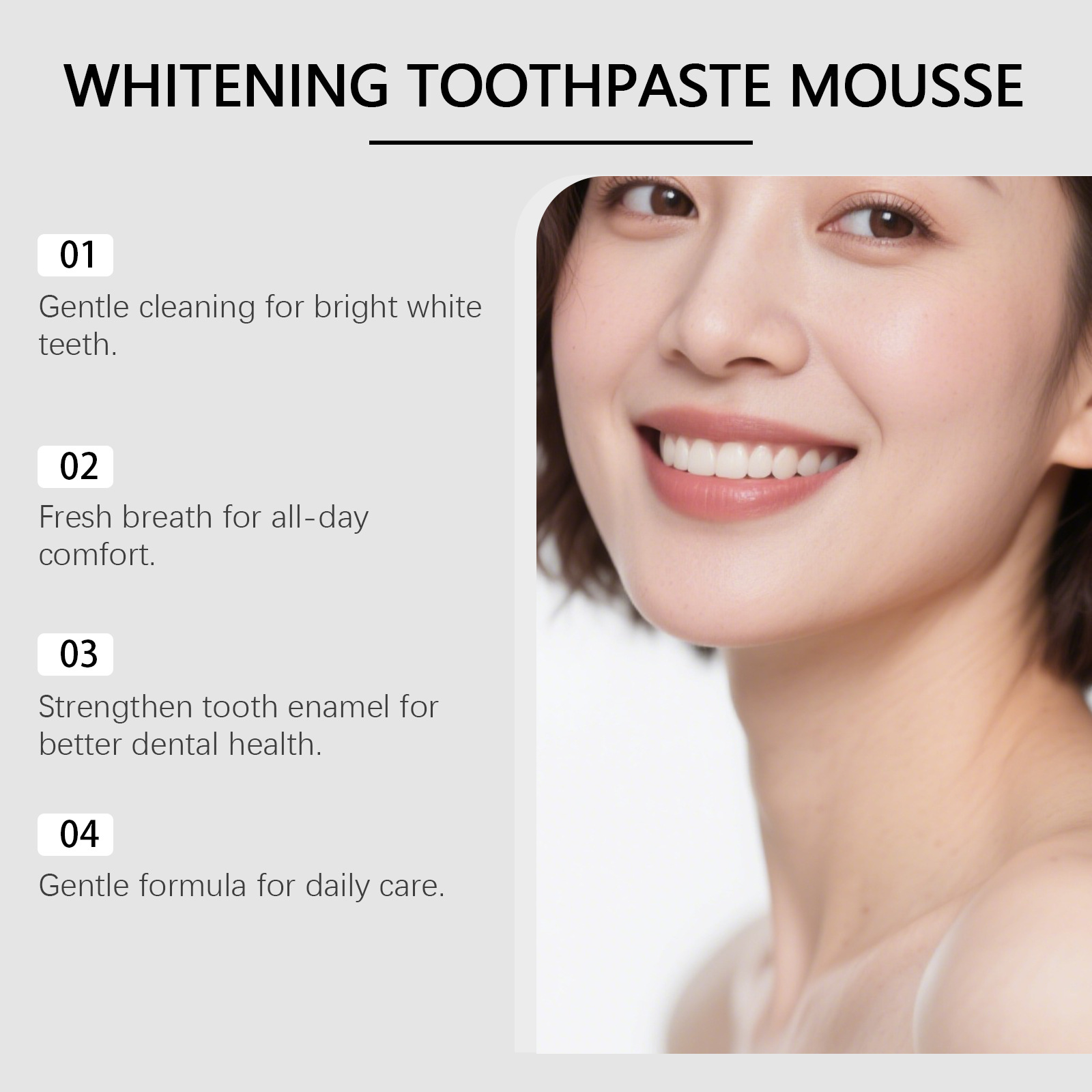Hydroxyapatiet Tandpasta's voo - Teeth Whitening Mousse recensie en prijs