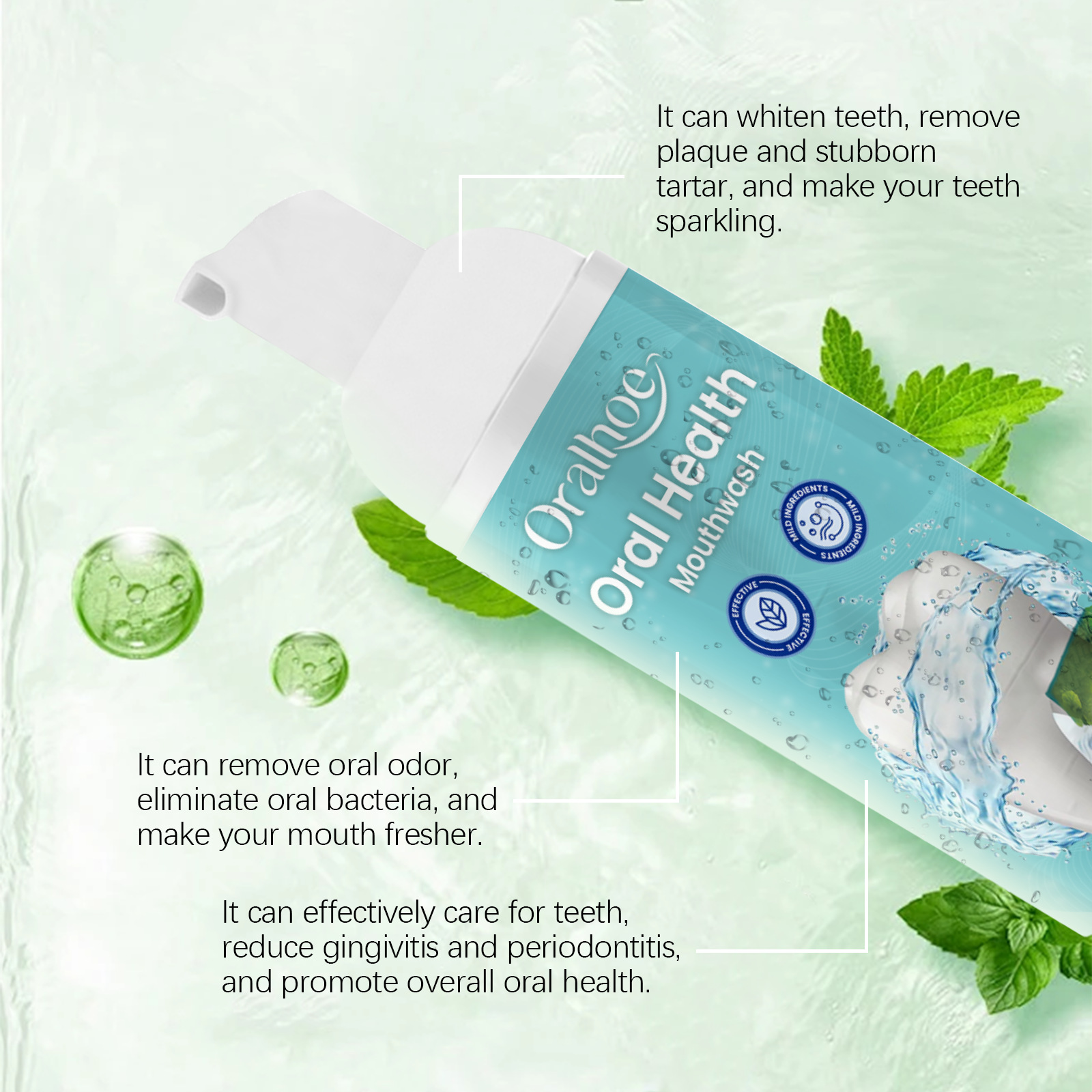 Tandenbleekmousse Schuim Zacht - Teeth Whitening Mousse recensie en prijs