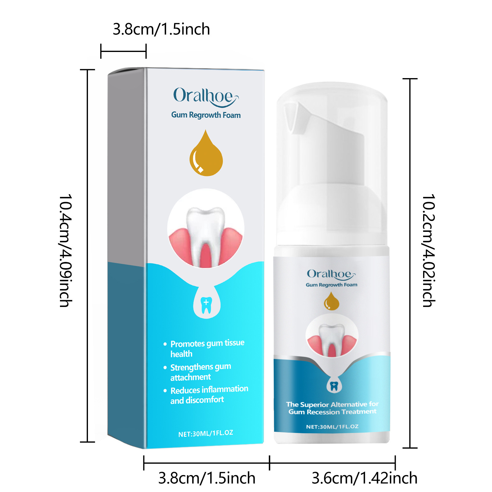 Gum Repair Foam Mousse Tandpas - Teeth Whitening Mousse recensie en prijs