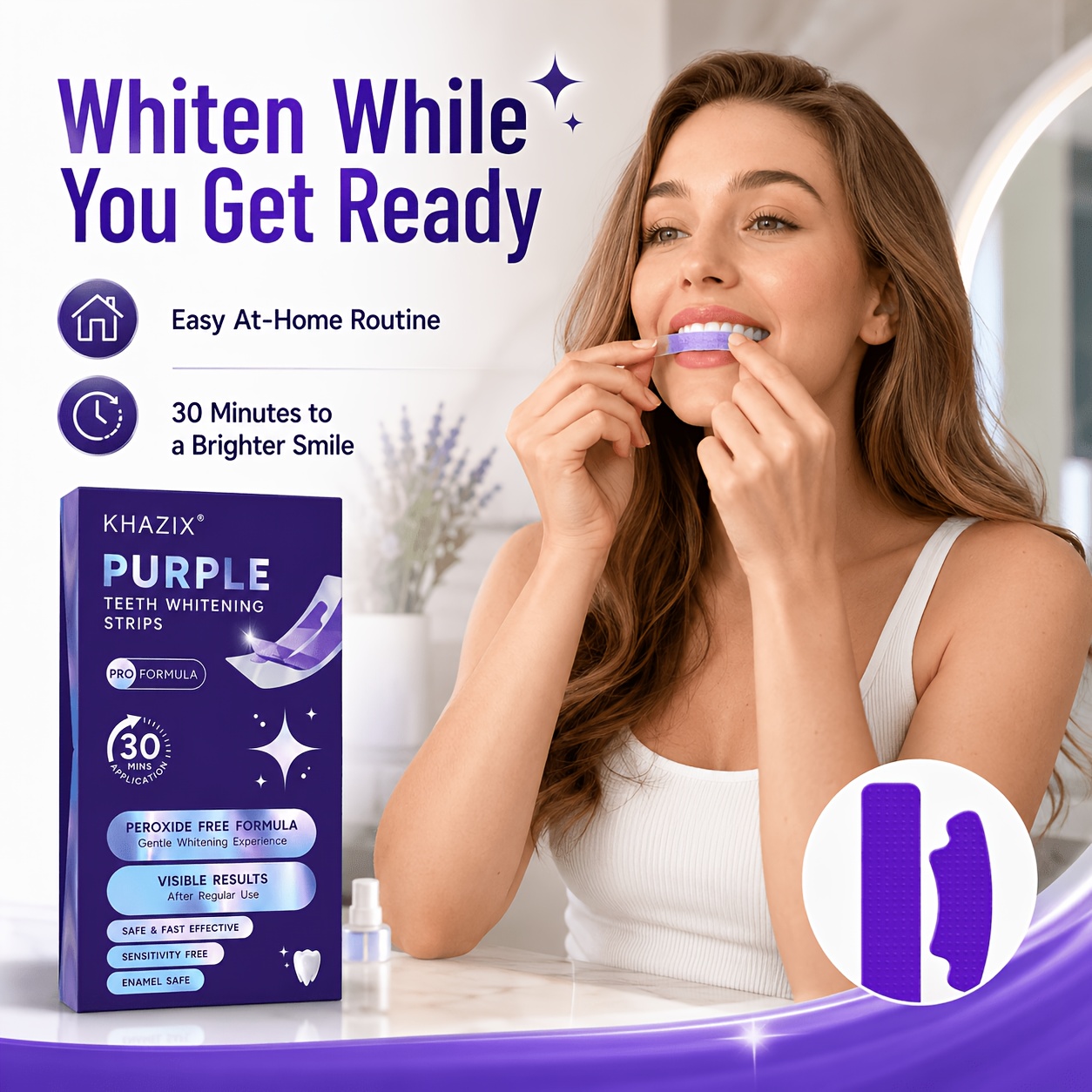 1/10 paar paarse tandenbleekst - Teeth Whitening Retainer recensie en prijs