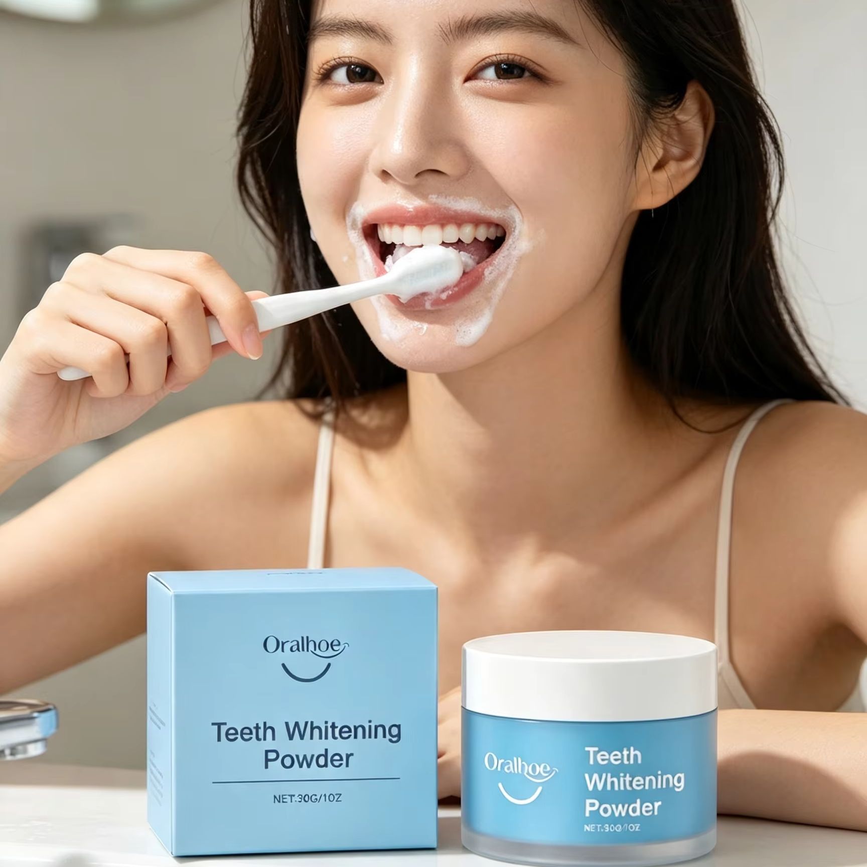 Oralhoe Tandpoeder voor het Po - Teeth Whitening Powder recensie en prijs