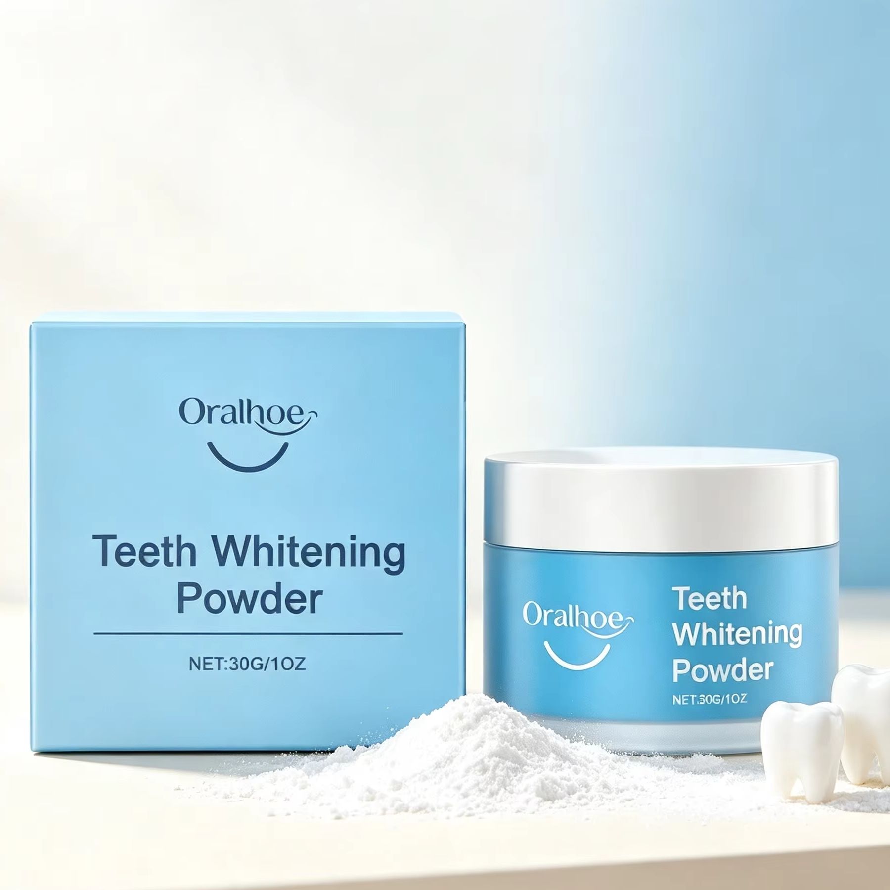 Oralhoe Tandpoeder voor het Po - Teeth Whitening Powder recensie en prijs