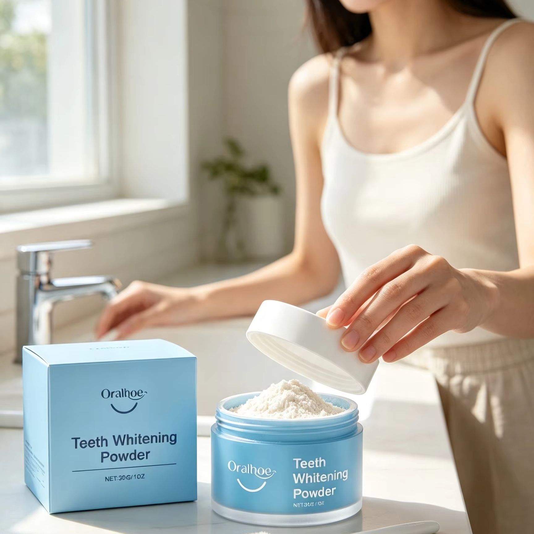 Oralhoe Tandpoeder voor het Po - Teeth Whitening Powder recensie en prijs