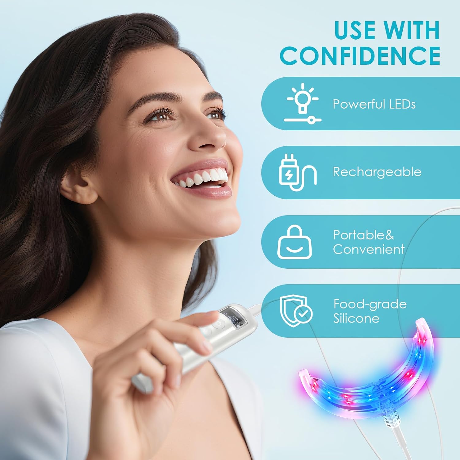 Tandenbleek-accelerator met 16 - Teeth Whitening Led Kit recensie en prijs