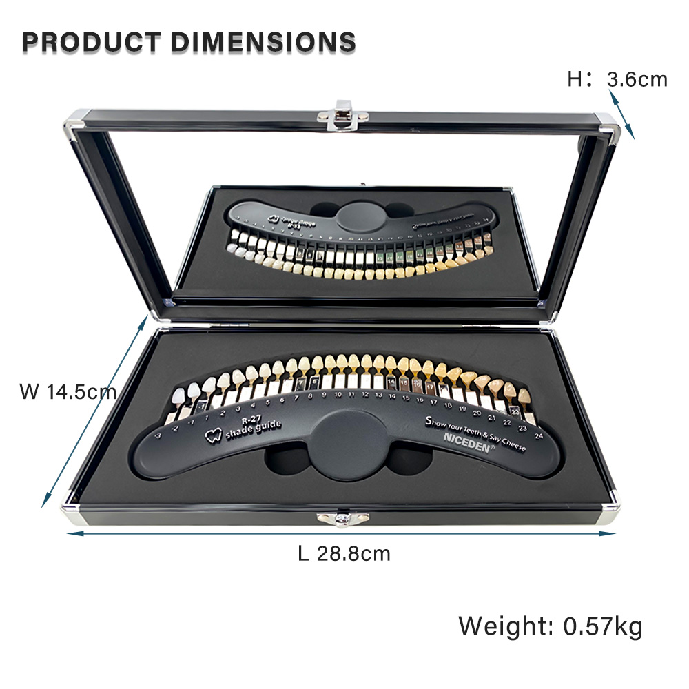 27 Kleuren Tandenbleekset 3D K - Teeth Whitening Shade Guide recensie en prijs