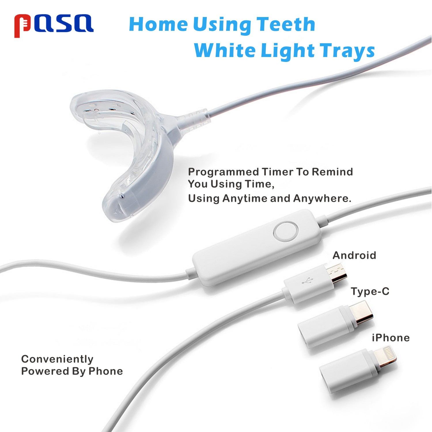 Draagbare LED koudblauwe licht - Teeth Whitening Led Kit recensie en prijs