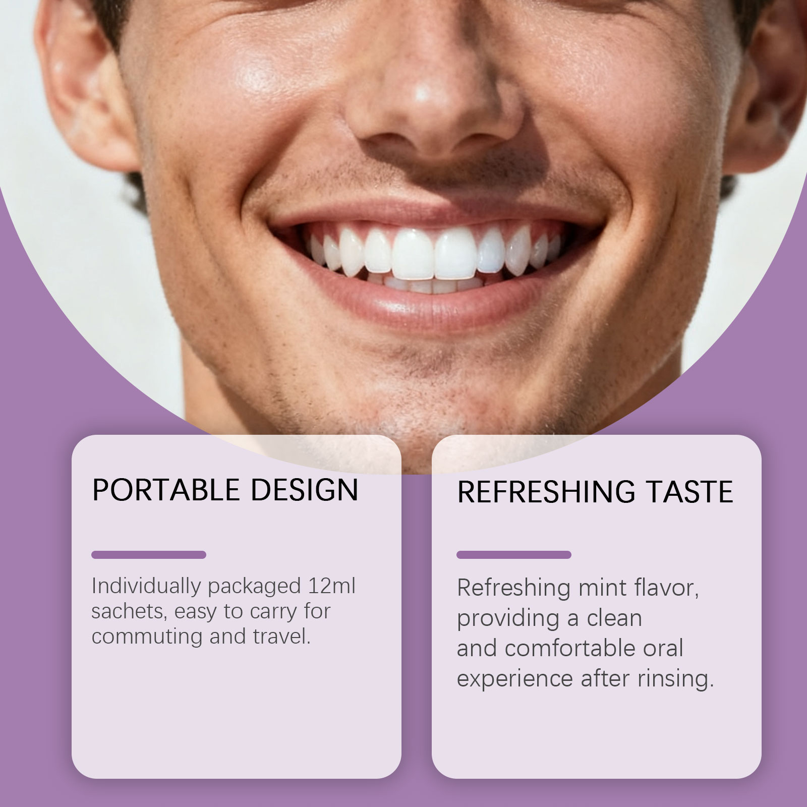 Paarse mondwater voor tandenbl - Teeth Whitening Xylitol Gum recensie en prijs