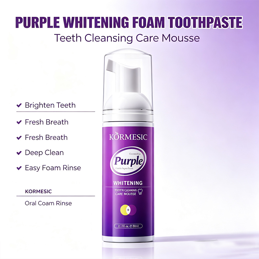 Paarse Whitening Tand Mousse S - Teeth Whitening Mousse recensie en prijs