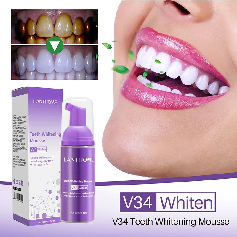 Mousse V34 Tandpasta Tanden Re - Teeth Whitening Mousse recensie en prijs