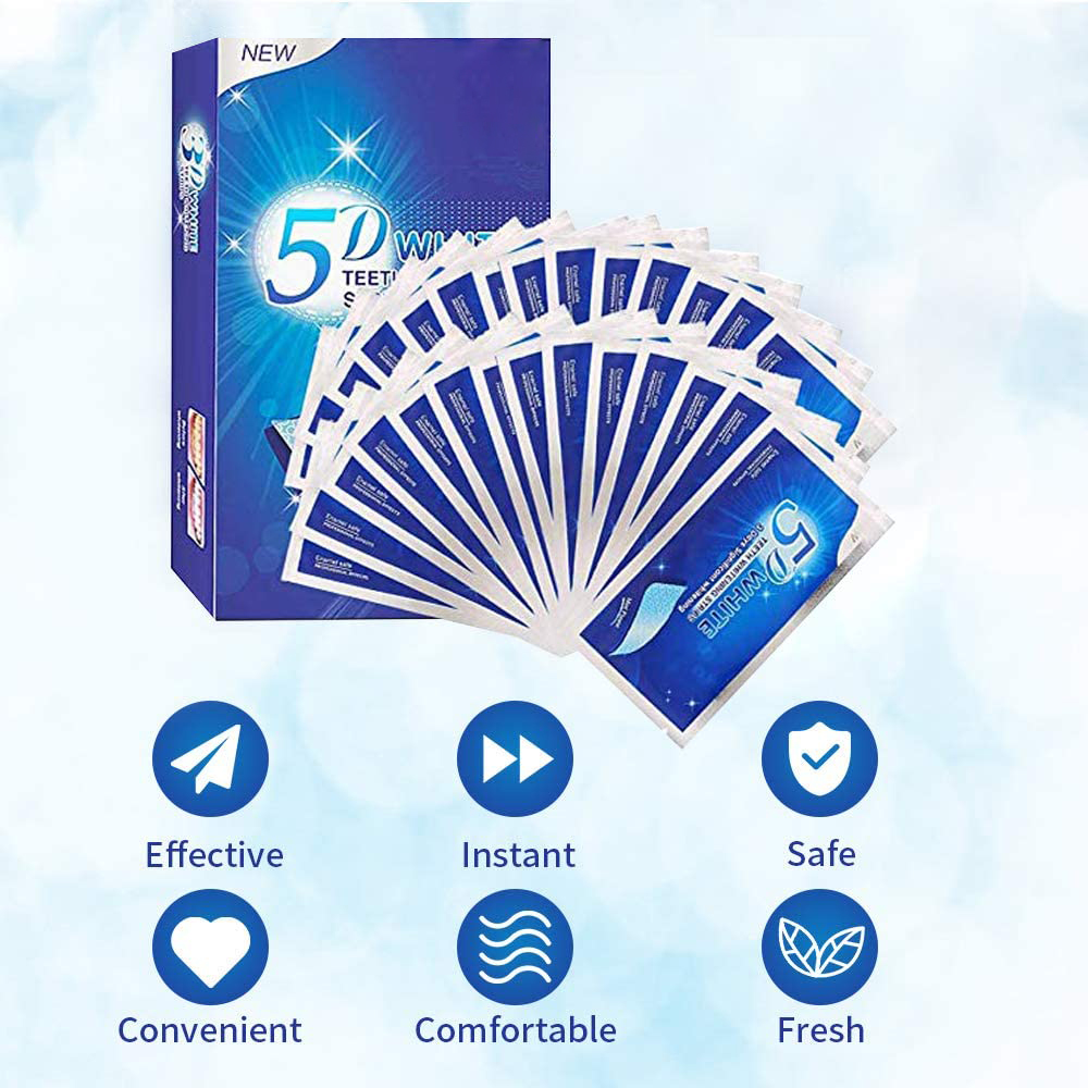 5D Witmakende Tandstrips, Whit - Teeth Whitening Led Kit recensie en prijs