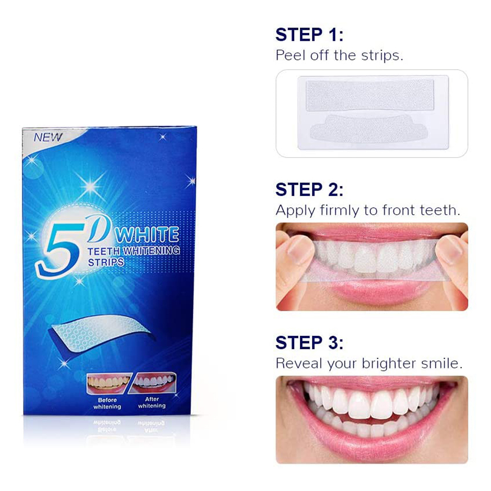 5D Witmakende Tandstrips, Whit - Teeth Whitening Led Kit recensie en prijs