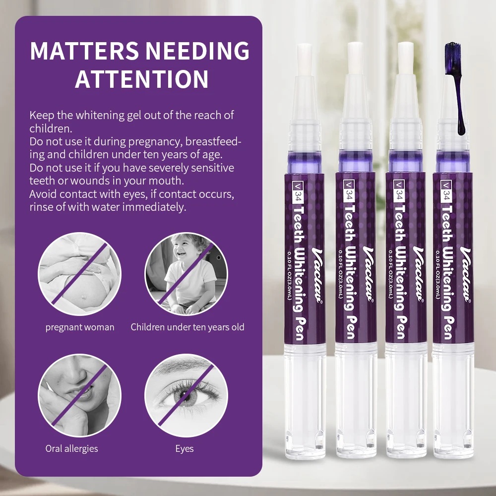 Vaclav V34 Paarse tandenbleekg - Teeth Whitening With Peroxide recensie en prijs