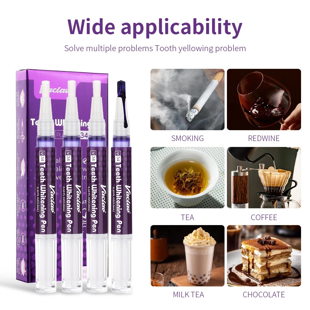 Vaclav V34 Paarse tandenbleekg - Teeth Whitening With Peroxide recensie en prijs